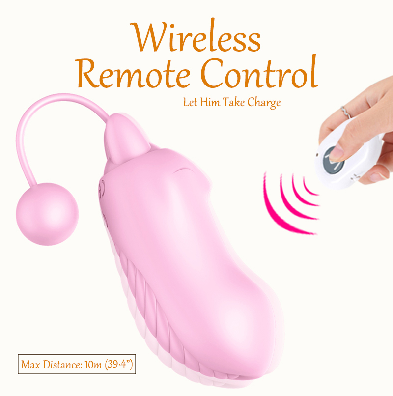 Wireless Remote Control Vibrator Love Egg Fox Tail Design Multiple Frequencies