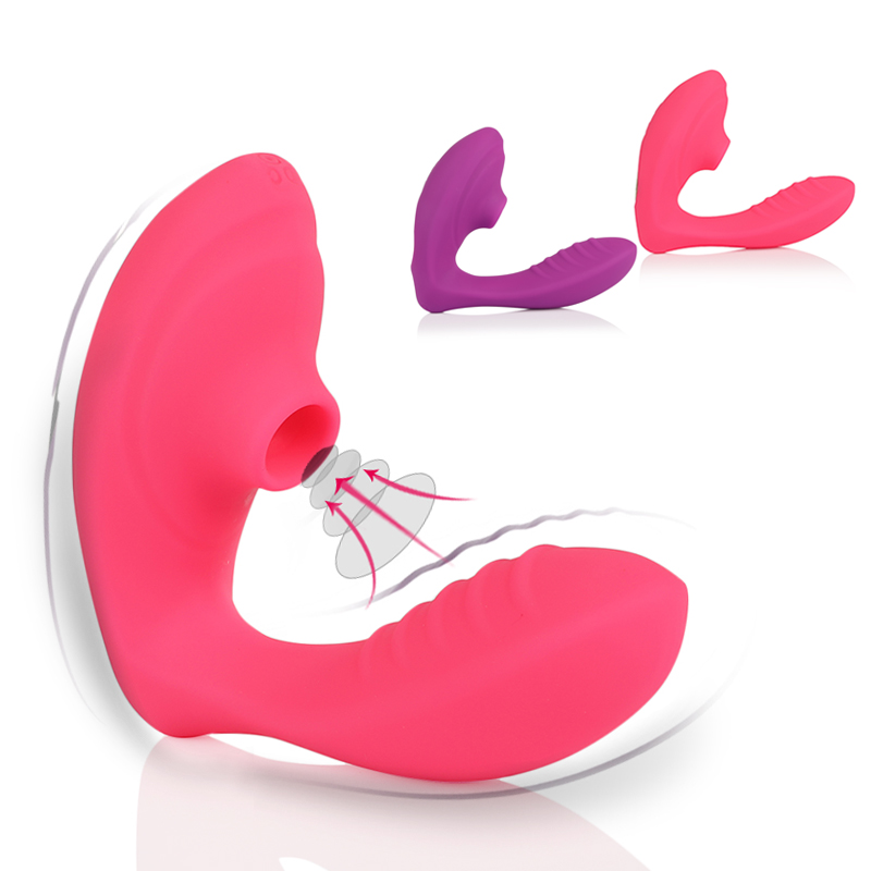 Wireless Clitoral Suction Vibrator Wearable Clit Sucker G Spot Massage Female Sex Toy - Purple