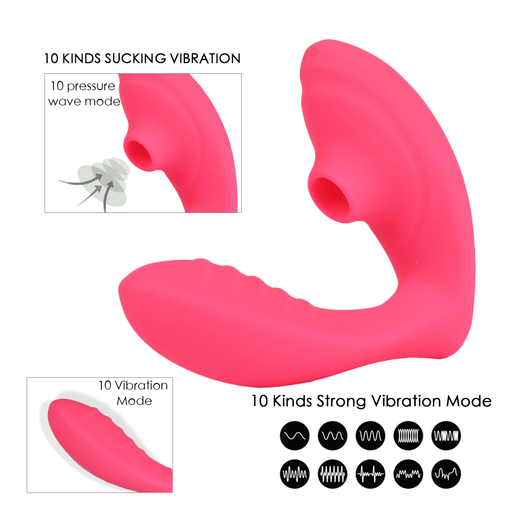 Wireless Clitoral Suction Vibrator Wearable Clit Sucker G Spot Massage Female Sex Toy - Purple