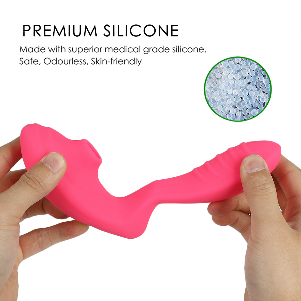 Wireless Clitoral Suction Vibrator Wearable Clit Sucker G Spot Massage Female Sex Toy - Purple