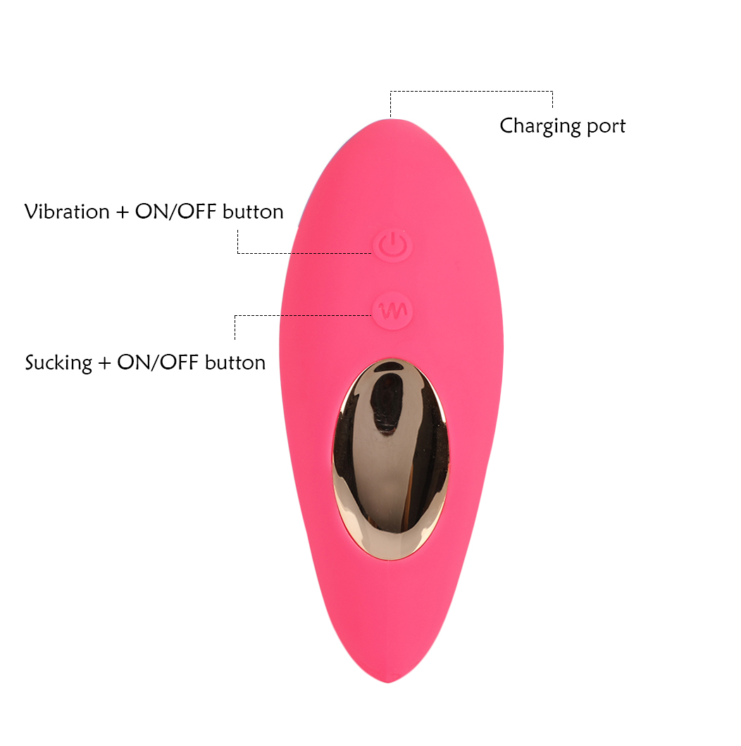 Wireless Clitoral Suction Vibrator Wearable Clit Sucker G Spot Massage Female Sex Toy - Purple