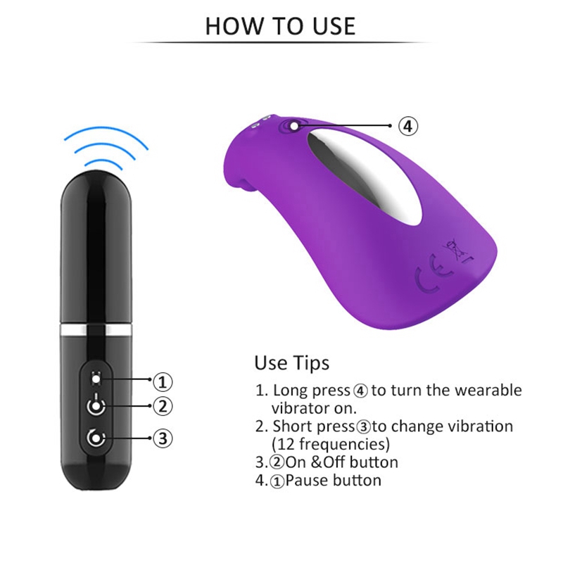 Lipstick Like Remote Control Vibrator Invisibly Wearable Clitoral Stimulator