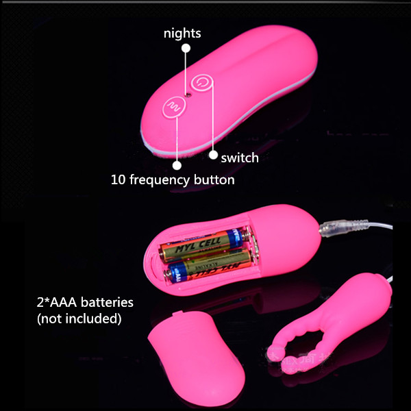 Aphrodisia 10 Modes Vibrating Remote Nipple Clip