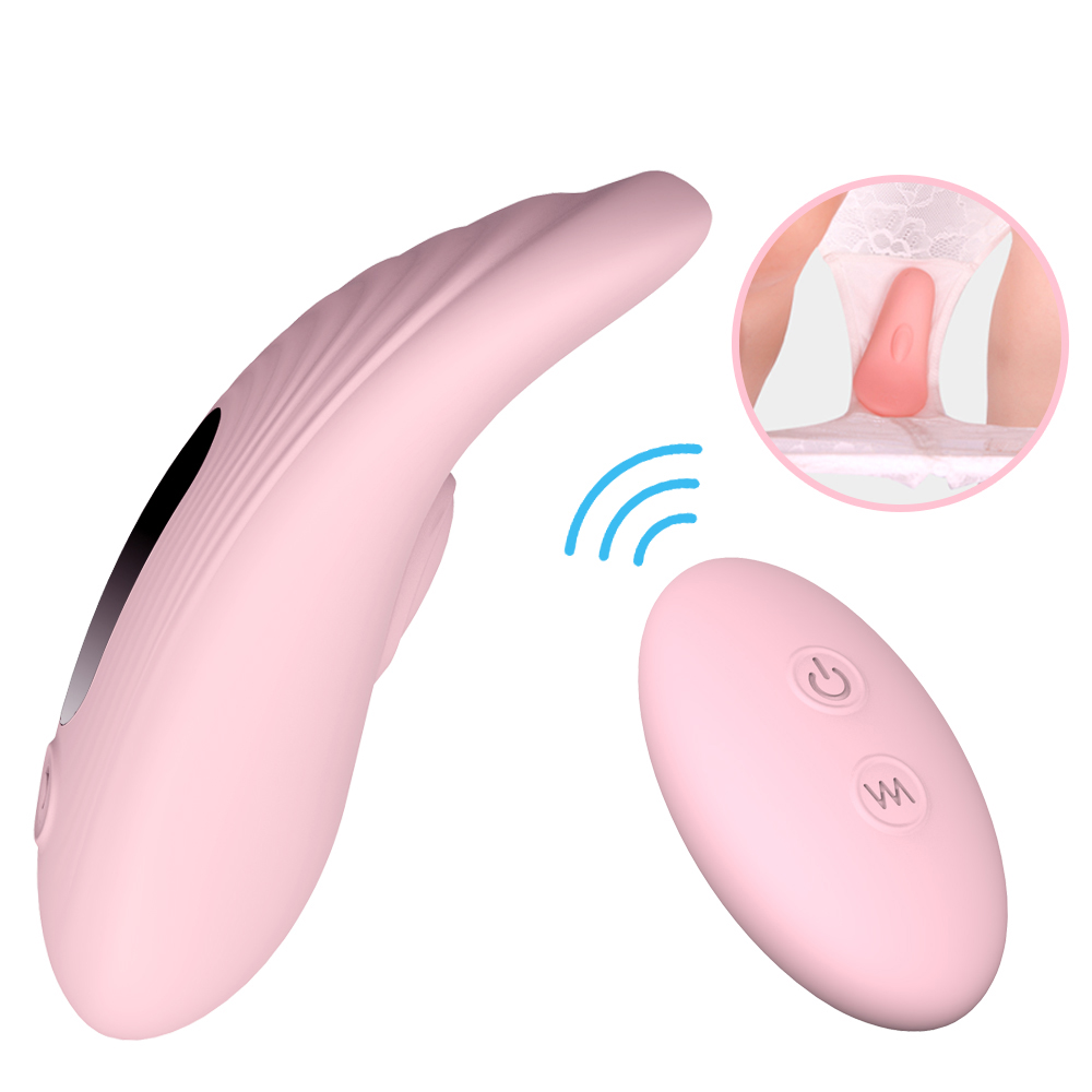 Wireless Remote Clit Vibrartor with Low Noise Waterproof Invisible Female Sex Toys Adult Toys - Pink