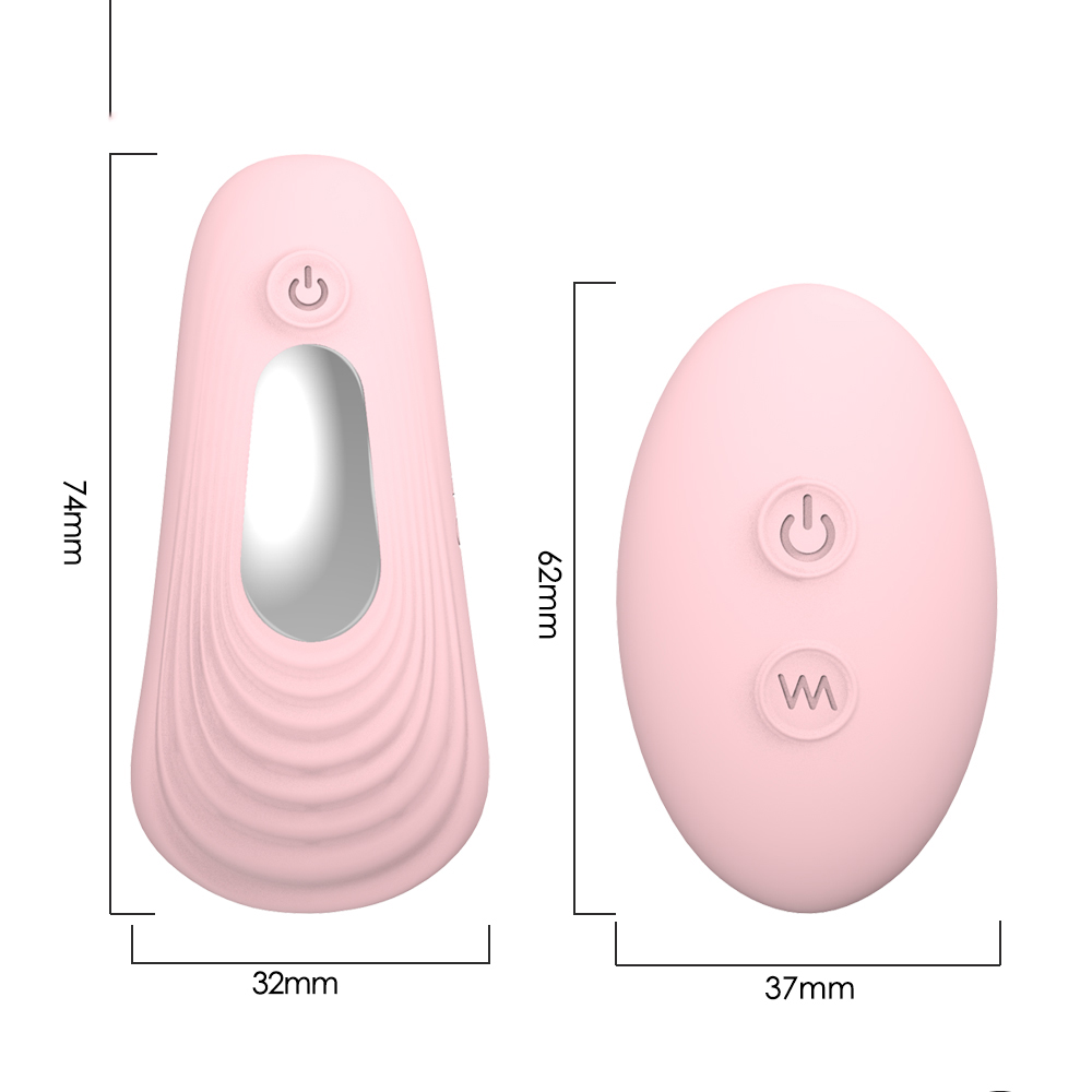 Wireless Remote Clit Vibrartor with Low Noise Waterproof Invisible Female Sex Toys Adult Toys - Pink