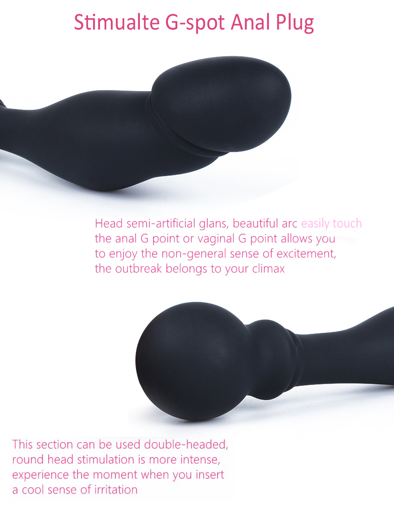 Glans Simulation Dildo Prostate Toy Anal Butt Plug