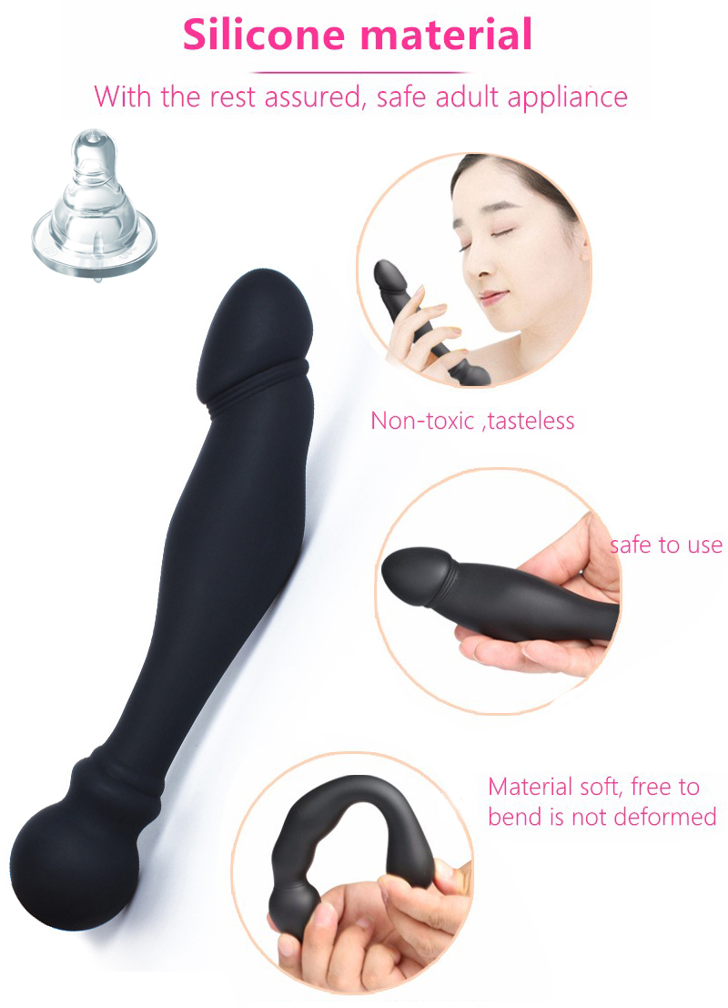 Glans Simulation Dildo Prostate Toy Anal Butt Plug