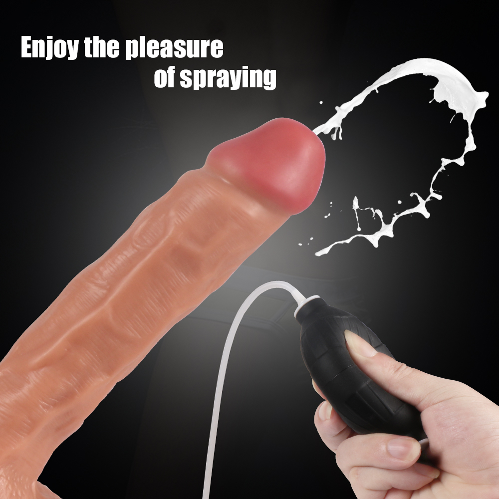 The height of the super simulation dildo 7-inch spray penis female sex masturbation sex toy adult articles