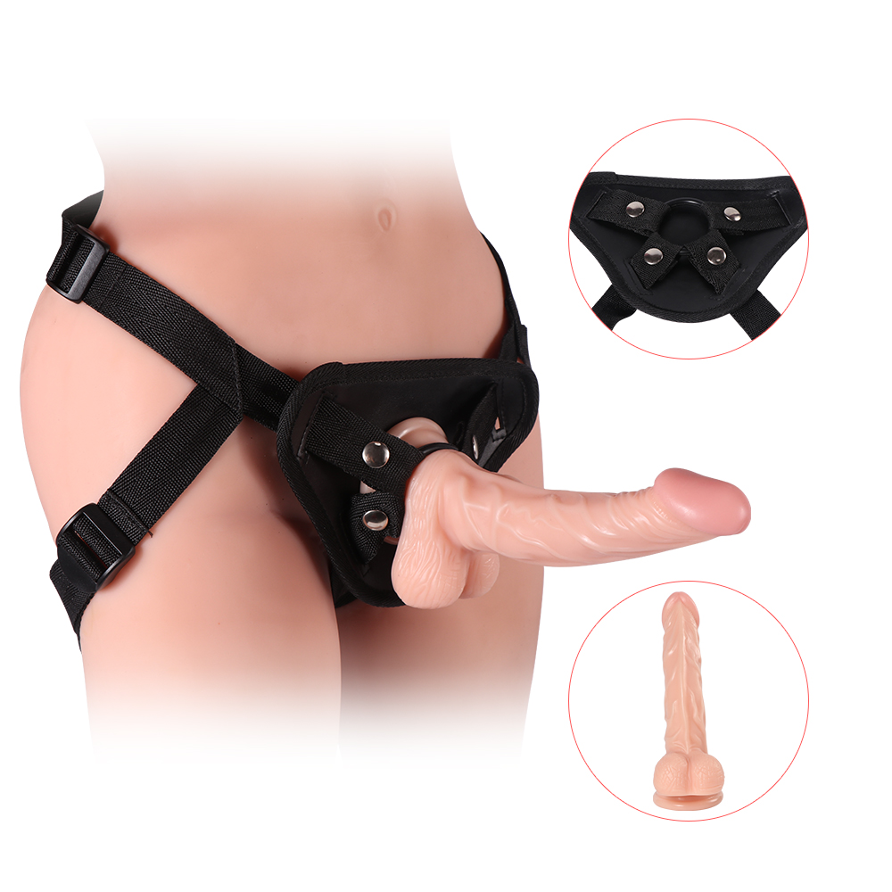 realistic big penis suction cup strapon dildo strap on penis pants harness dick box packed sex toys