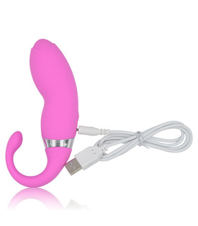 10 Modes Stimulation USB Charge G Spot Vibrator - Pink