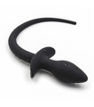 Dog Tail Simulation Soft Silicone Butt Plug - Black