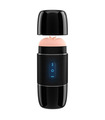 SEXTHROB Rechargeable Male Masturbator Wireless Connecting Speaker Realistic Vagina