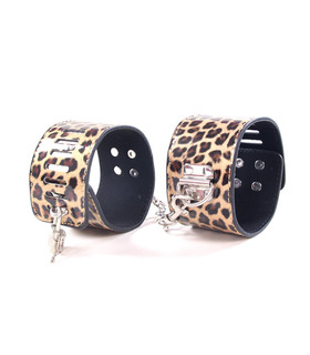 Leopard-Bondage-Fesseln-Kit BDSM Ball Knebel 5 Stück