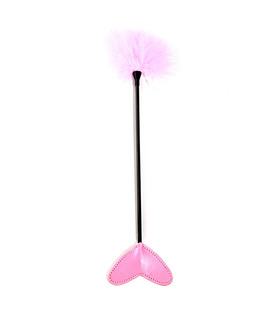 Pink Feather TICKLER-Herz-Form-Paddel SM Spankers Für Paare Flirten - Pink