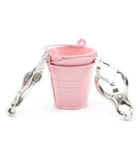 Mini Hanging Waterpot Pair Clover Nipple Clamp