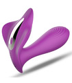 Leten Mini Manta Ray Wireless Remote Control Rechargeable Clitoral and G-Spot Vibrator - Purple