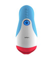 Leten Queen Red Lips Blow Job Male Masturbator Magnetic Rechargeable Multiple Patterns - Blue