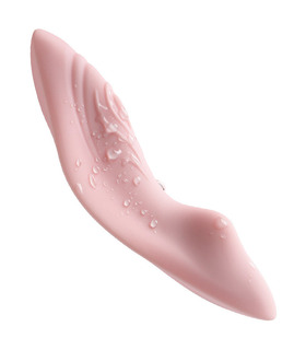 Wireless Remote Control, Wiederaufladbare Klitoris-Stimulator Frauen Unsichtbar Tragbar-Vibrator - Rosa