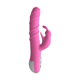 Screw Curve Rechargeable Rabbit Vibrator Multiple Patterns Medical Silicone Waterproof