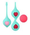 Silikon Kegel Balls-Training-Set 3 Stück Schrittweise Stärkung der PC-Muskel - Grün