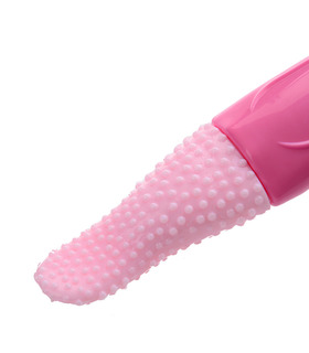 Lebensechte Zunge Vagina Klitoris Oral Sex Toys Ei Vibrator Weibliche Masturbation - Rosa