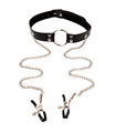 Faux Leather Bondage Restraint Nipple Clamps Slave Bra Mouth Gag