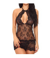 Sexy Neckholder Hohl Criss-cross Zurück Lace Chemise