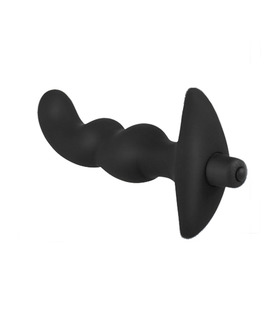 Wearable Anal Stimulator Vibrating Mini Massager Plug - Black