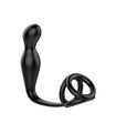 SEXTHROB Fernbedienung Prostata Massager Cock Ring - Schwarz