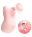 Clitoral Suction Vibrator Clit Massage Sucking Simulation Rechargeable Sex Toys for Women - Pink