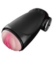 Smart Induction Interactive Extrusion Male Masturbator Intelligent Sexual Moans Sex Toys by Dibe - Black