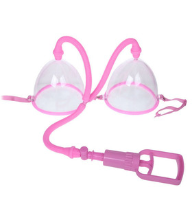 Manual Nipple Sucker Cups Breast Enlargement Pump Sex Toys Adult Games - Pink