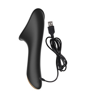 SEXTHROB Granules Tongue Lick Clitoris Vibrator - Black