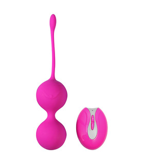 Multiple Vibration Remote Control Kegel Ball Vagina Contraction Pelvic Training - Rose