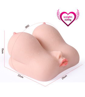 Artificial Vagina Male Masturbator Mold Double Hole Yin Double Breasts Doll Adult Sex Toys Lifelike Pussy Vagina—The queen