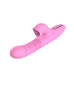 Fully automatic Heating Telescopic Rotating Dildo Vibrator G Spot Clitoris Licking Tongue Stimulator Rabbit Thrusting Vibrator